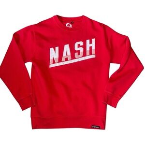 CI Sport Red NASH Sweatshirt M | Nashville Crewneck Pullover Unisex Cozy